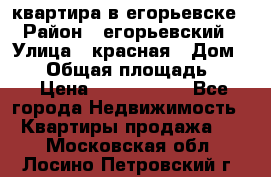 квартира в егорьевске › Район ­ егорьевский › Улица ­ красная › Дом ­ 47 › Общая площадь ­ 52 › Цена ­ 1 750 000 - Все города Недвижимость » Квартиры продажа   . Московская обл.,Лосино-Петровский г.